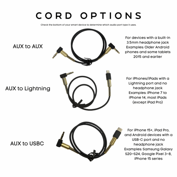 Audio Cords (All Types)